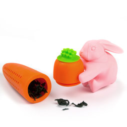 M-70, Tea infuser Rabbit&Carrot, silicone tea infuser, non-magnetic!