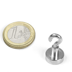 FTN-13, Hook magnet Ø 13 mm, thread M3, strength approx. 5 kg