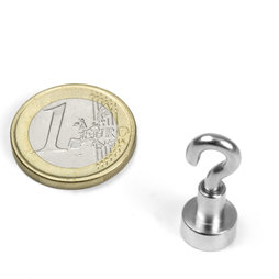 FTN-10, Hook magnet, Ø 10 mm, thread M3, strength approx. 3 kg