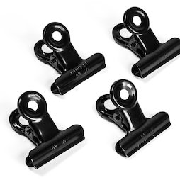 LIV-100, Magnetic claps small, black, set of 4