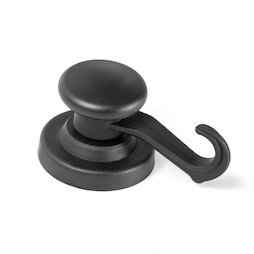 M-96, Magnetic hook with revolving hook, plasticised, extra strong, Adhesive force approx. 10 kg