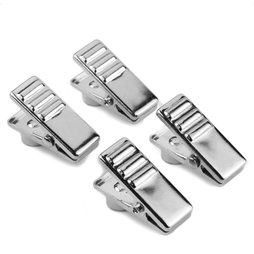 LIV-17, Magnetic clasp small, chrome-plated, set of 4