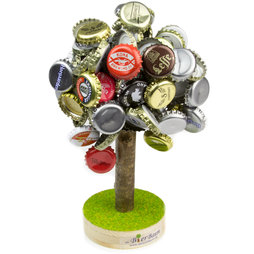 M-47, Beer tree large, magnetic beer cap collector, ideal party gift, holds up to 120 bottle caps